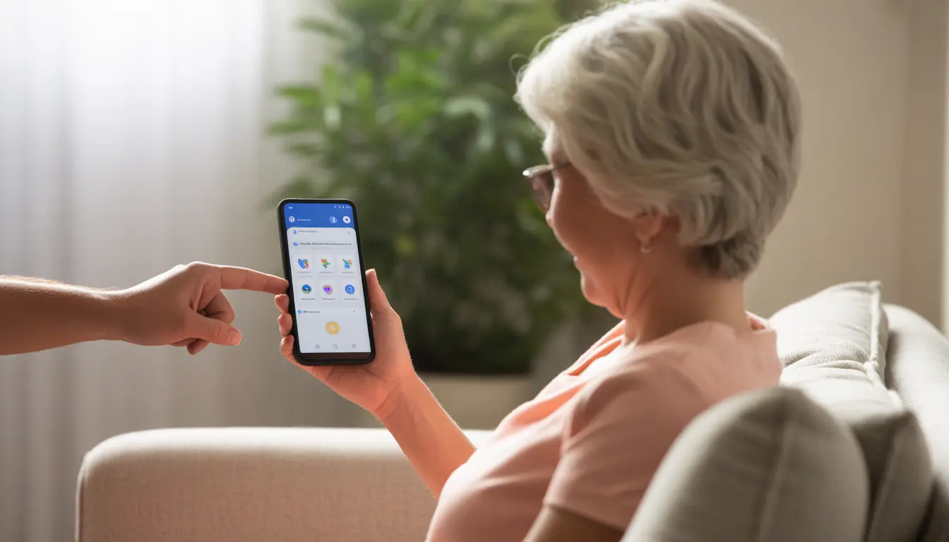 impostazioni android per anziani con icone grandi e schermo semplificato