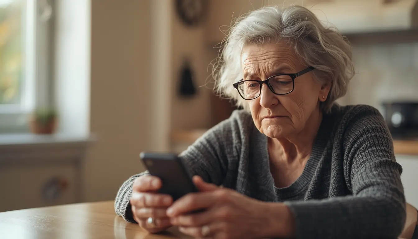 perché gli anziani hanno paura della tecnologia mentre usano uno smartphone