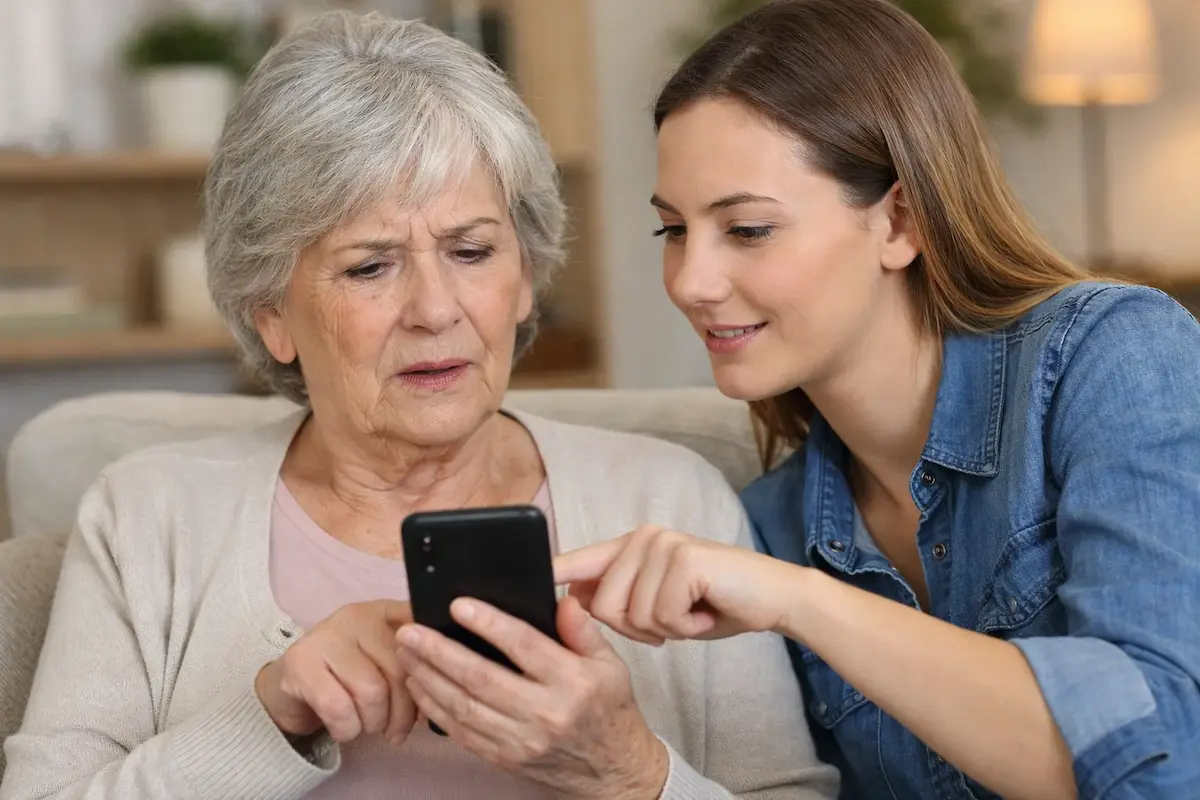 come rendere il telefono facile da usare per anziani con aiuto familiare
