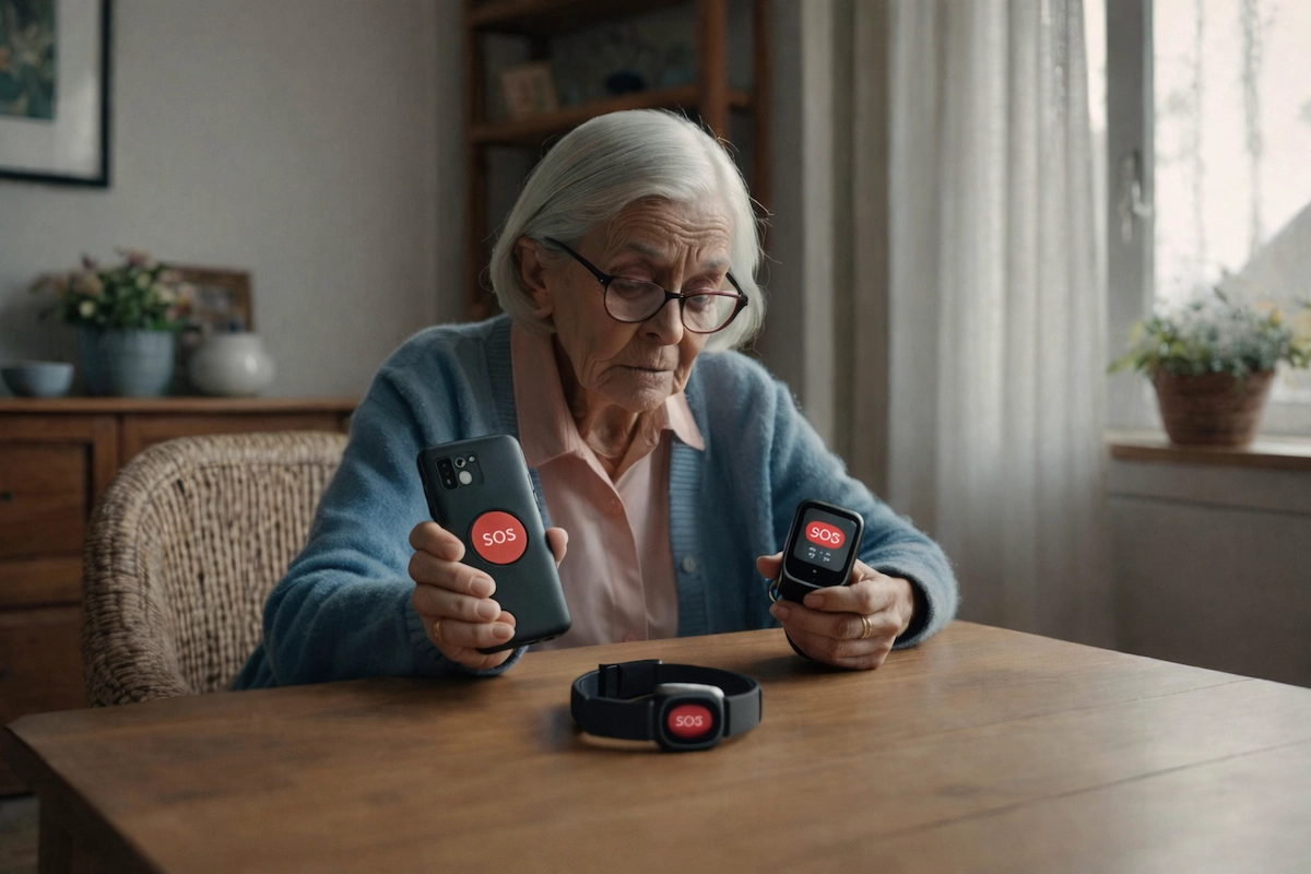 come scegliere un dispositivo SOS per anziani con smartphone pulsante SOS orologio e bracciale