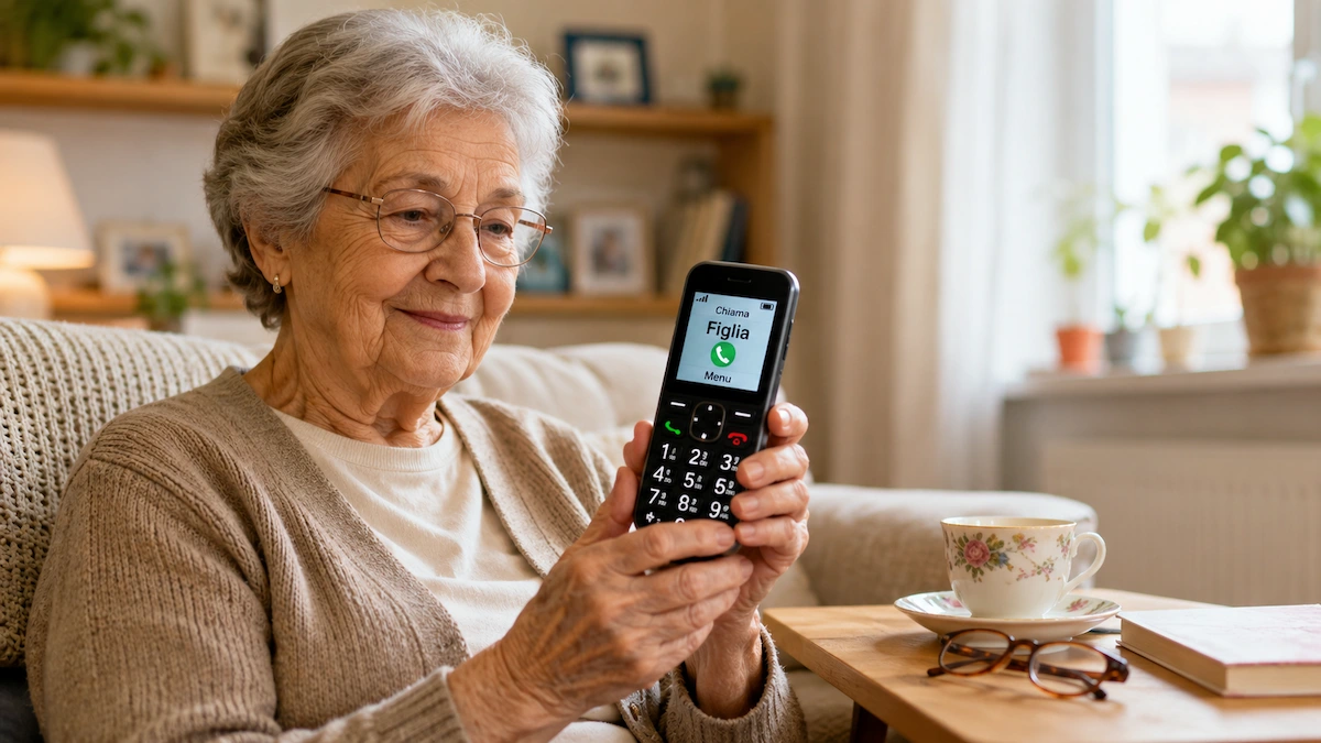 migliori telefoni per anziani che vivono soli con tasti grandi e telefono semplice