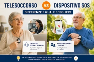 Telesoccorso o dispositivo SOS: confronto tra le due soluzioni per la sicurezza degli anziani